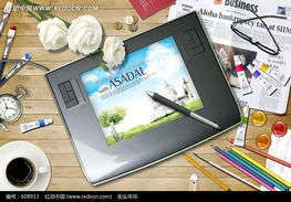 办公用品集合桌面主题图片 提升工作环境的视觉享受